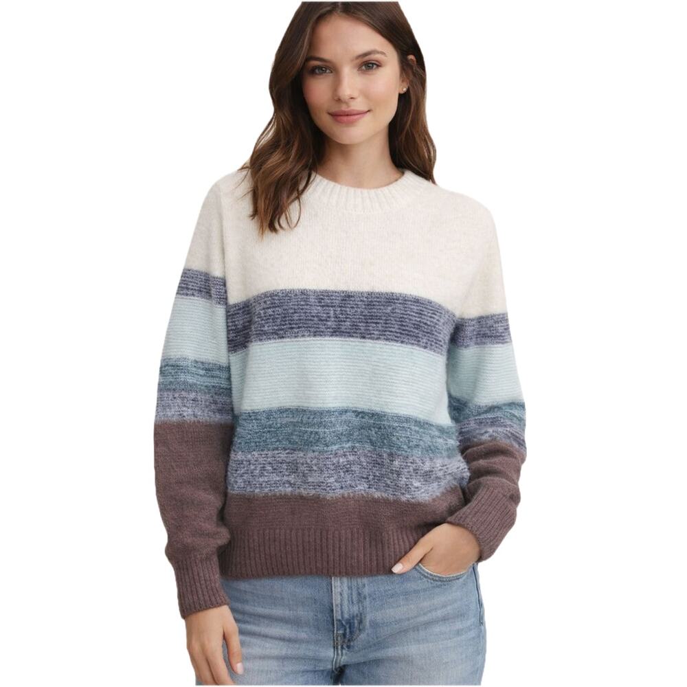 Fate Stitch Fix Farmosa Color Block Fuzzy Pullover Sweater XL NWT